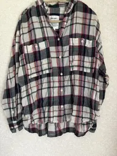 ニコアンド　チェック　シャツ