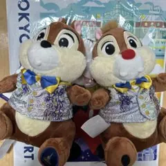 ディズニー　WDW 50周年　チップとデール　ぬいぐるみ　ディズニーストア