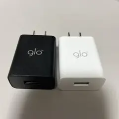 glo USB充電器 黒 白 2個セット　純正品