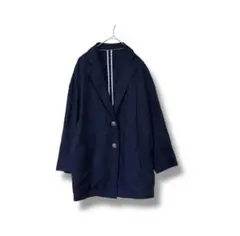 ロストデッサウ　ジャケット　レディース　リネン混　36(S) ネイビー 薄手　春