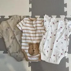 GAP ロンパース 3点セット　ケツくま有り　夏用　ベビー　50cm