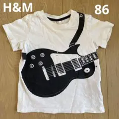 H&M ベビー　白T Tシャツ　ギター　シンプル　カッコいい　綿100%