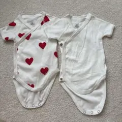 PETIT BATEAU ベビー肌着 2枚セット 1m