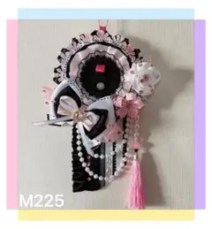 【ハンドメイド】【痛ロゼッ ト】 57mm缶バッジ ピンク 黒 濃いピンク