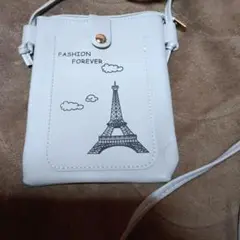 エッフェル塔デザイン スマホショルダーバッグ