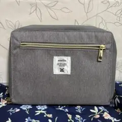 anello グレー マルチポーチ 母子手帳ケース