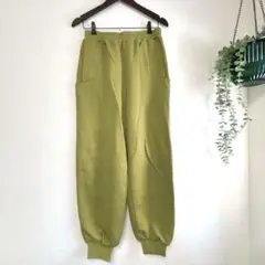 GS.SPORTS スエット　パンツ　メンズ　グリーン系　日本製　Lサイズ