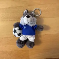 【値下げ】NICI オオカミサッカーキーホルダー