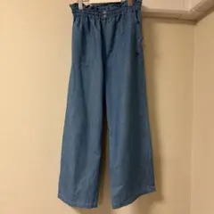 ポンポネットジュニア　デニムワイドパンツ M 150cm