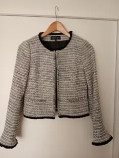 INDIVI ノーカラージャケット