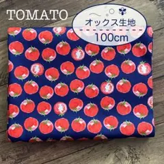 トマト 生地 オックス はぎれ／ネイビー 紺 ブルー【TOMATO】匿名配送