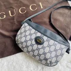 希少カラー✨GUCCI ショルダーバック GG柄 インターロッキング ネイビー
