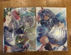 2枚セット　東方Project 十六夜咲夜　クリアファイル　21弾　7-2 東方