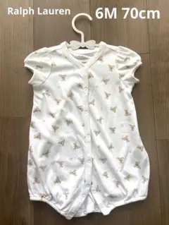ラルフローレンRalphLauren ポロベア　ベビーロンパース　6M 70cm