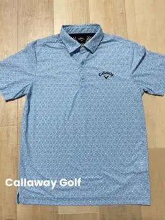 【美品】Callaway キャロウェイ ゴルフ ポロシャツ ライトブルー