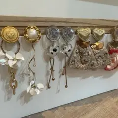 【美品】ハンドメイドピアス 4点セット