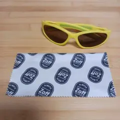 キッズ　Coleman　 イエロー　 サングラス クリーニングクロス付き