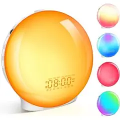 目覚めスッキリ❣ 卓上時計 光 目覚ましライト 太陽光 授乳ライト 1392
