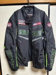 SIMPSON The Winning Edge ジャケット グリーン 希少 SIMPSON THE WINNING EDGE バイクジャケット - メルカリ