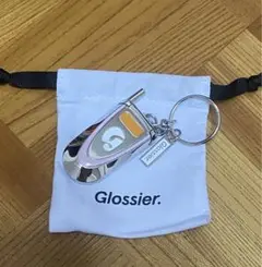 【新品】 グロッシアー Glossier 携帯型キーホルダー ミラー付き