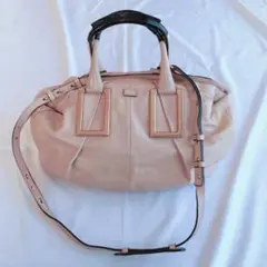 Chloe クロエ 2way レザー トートバッグ エテル ベージュ 本革
