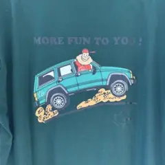 しまむらとLOGOSDAYSのダークグリーンTシャツ　XL