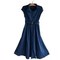 美品 シャツワンピース ロング丈 M サイズ マタニティ 授乳服 セレモニー