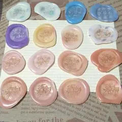 ハンドメイド シーリングスタンプシール 16枚セット For You