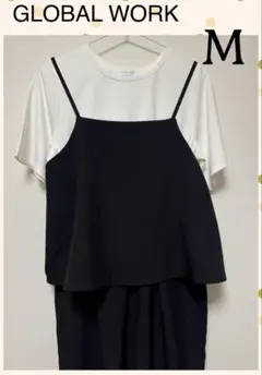 GLOBAL WORK ＊冷感サロペ＊TシャツSET