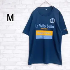 ツールドフランス関連 プリントTシャツ M ネイビー 半袖 y2394