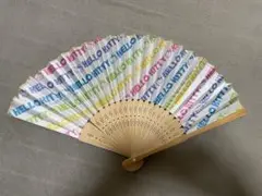 ハローキティ　キティちゃん　扇子　レトロ　難あり