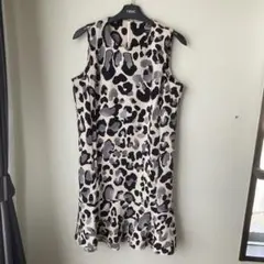 next ヒョウ柄 ノースリーブワンピース 8