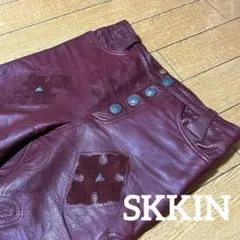 【SKKIN USA】スキン レザーデニムジャケットパーカーチャイニーズシルク m72354762167_1.jpg?1712012996