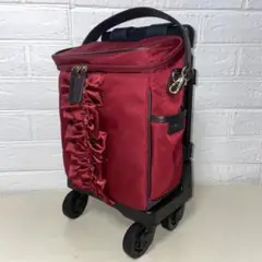 スワニー キャリーバッグ 4輪ストッパー付き ワインレッド
