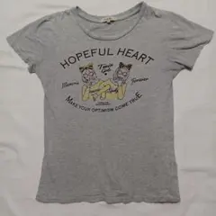 レディース　Tシャツ　Lサイズ　グレー
