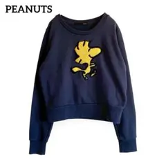 PEANUTS ウッドストック長袖スウェット【F】トレーナー ショート丈 古着