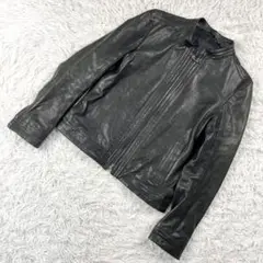 希少✨ICB アイシービー レザージャケットブラック ラムレザー 羊革 9 M
