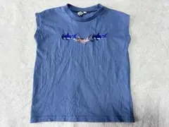 サマンサモスモス　ラーゴム　ノースリーブ　Tシャツ　刺繍