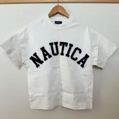 NAUTICA ホワイト ロゴ Tシャツ