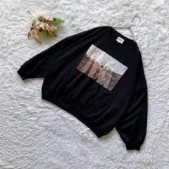 【リッスンハートビート】 (F) スウェット 長袖 ヴィンテージ フォトプリント