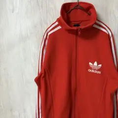 adidas アディダス 古着 ジャージ 刺繍ロゴ 赤 レッド 00s