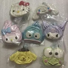 【匿名配送】サンリオ手作りおやつチャーム #しぼりクッキー　全7種類コンプリート