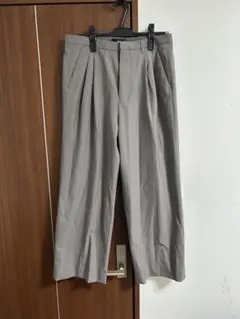 HARE 2タックワイドパンツ グレー