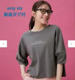 any sis スーピマスムース クロップド Tシャツ　オンワード樫山