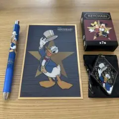 ディズニーストア 25周年 シークレットキーチェーン ポストカード ドナルド