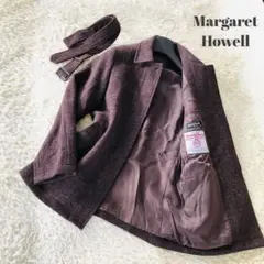 ★美品★マーガレットハウエル ハリスツイード トレンチコート チェック ウール