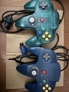 連射機能付き　Nintendo64 コントローラー　青色　アスキーパッド64 アスキーパッド64ブルメット N64/NINTENDO64 (N64) 箱説明書欠品