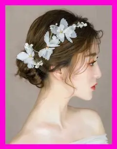 ヘアアクセサリー ヘッドドレス ウェディング 結婚式 はさむピン お花 1
