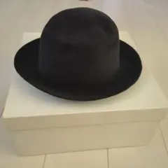 23AW コムデギャルソンシャツ 縮絨 ハット ブラック メンズ 23AW コムデギャルソンシャツ 縮絨 ハット ブラック メンズ