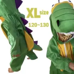 早得‼️今だけ限定SALE⚡️キッズXL 恐竜着ぐるみ コスプレ 仮装 衣装 緑